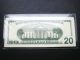 $20 1996 Aa Star Federal Reserve Choice Unc Bu Note Small Size Notes photo 2