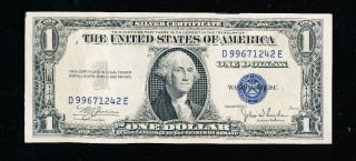 1935 C $1 Silver Certificate - Blue Seal - A Crisp Uncirculated Note photo