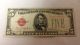 1928 F $5 Red Seal - United States Note - Looking Note Small Size Notes photo 2