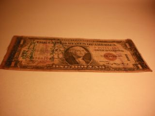 1935 A Usa Hawaii $1 One Dollar Silver Certificate United States Circulated photo