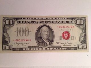 1966 Red Seal Star One Hundred Dollars photo