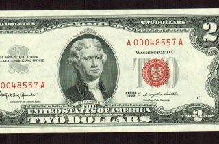 $2 1963 Uncirculated United States Note More Currency 4 photo