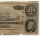 1864 $20 Confederate Bill Money - Richmond Virginia Va Paper Money: US photo 1