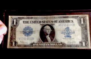 1923 Large Size Silver Certificate $1.  F.  29 Off Reduc 12/20 2 photo