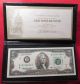 2003 - A $2 Bill Silver Foil Uncirculated With Brown Case (1291) Paper Money: US photo 1