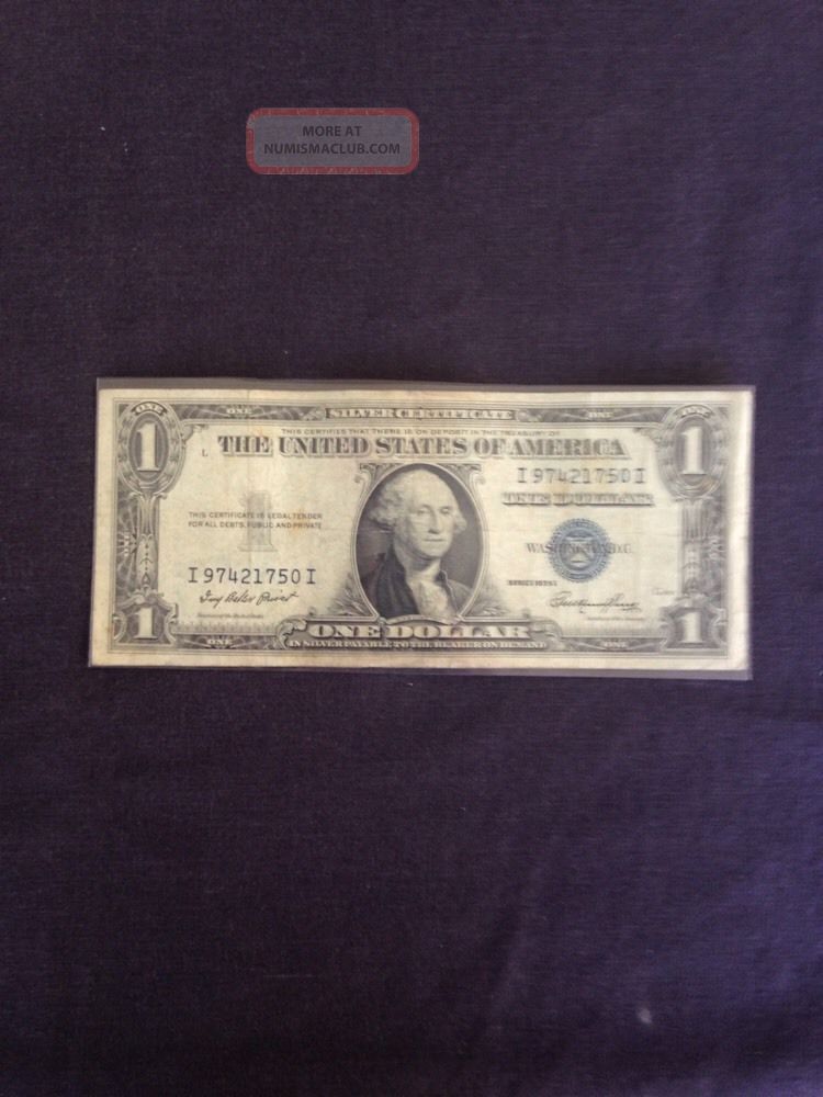 1935 E $1 Us Silver Certificate Note Double quot I quot Item A035