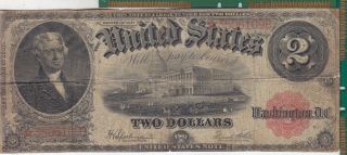 $2 Star 1917 Rare Certificate Large Size Note Speelman & White Series photo
