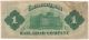 1871 Brunswick & Albany Railroad Company Georgia $1 Obsolete Note Paper Money: US photo 2