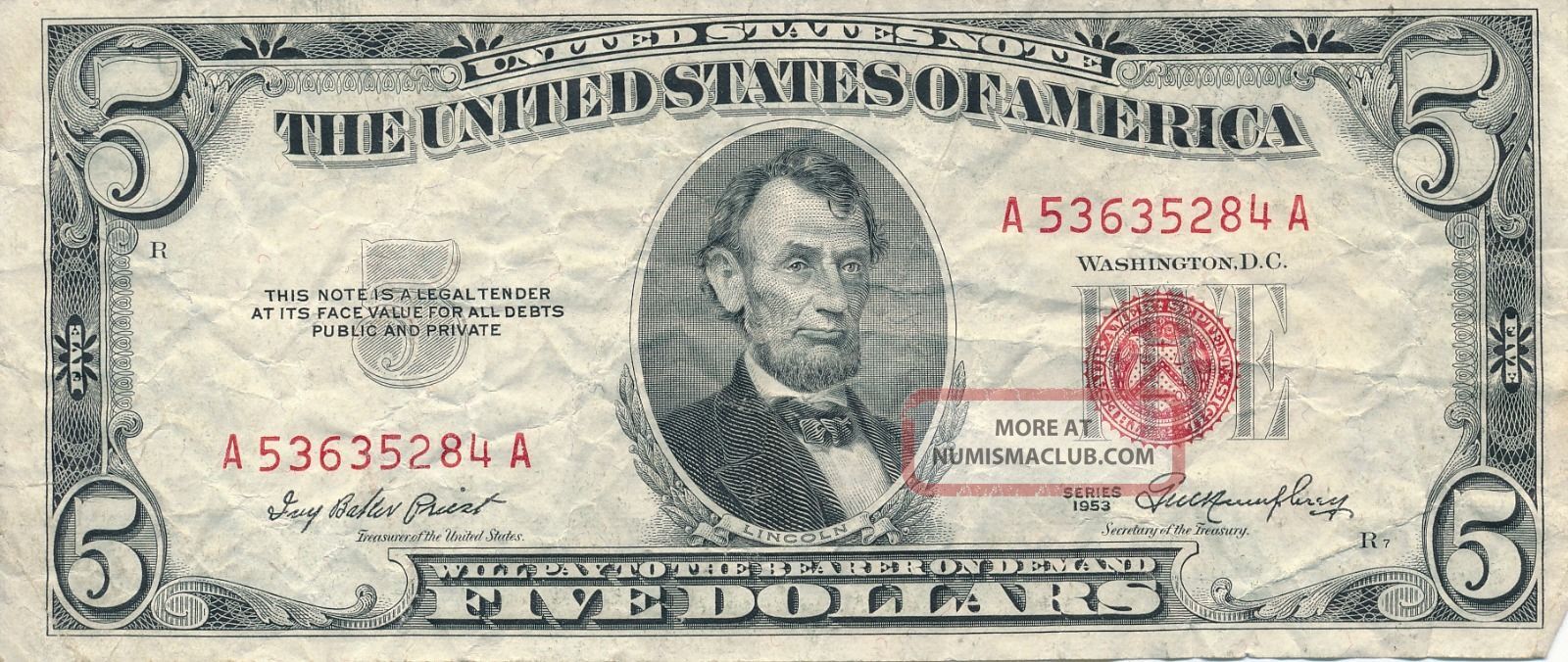 United States Note Series Dollars