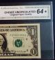 1969 Error Note Mismatched Serial Number 68/67920368 Cga Certified & Graded 64 Paper Money: US photo 2
