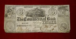 1830 $3 The Commercial Bank Of Buffalo - York - photo