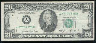 1985 $20 Frn Federal Reserve Note 