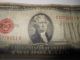 Vintage Two Dollar Bill Series Of 1928 D Red Seal Small Size Notes photo 3