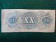 1863 Ct - 58 Union $20 Contemporary Counterfeit Note - No Cross Cut Cancel - Sept.  63 Paper Money: US photo 1