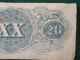1863 Ct - 58 Union $20 Contemporary Counterfeit Note - No Cross Cut Cancel - Sept.  63 Paper Money: US photo 8