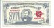Cloth Linen Banknote United States Of America Five Dollar Bill Paper Money: US photo 1