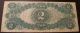 1917 $2 Dollar United States Note Large Size Note Bill Large Size Notes photo 1