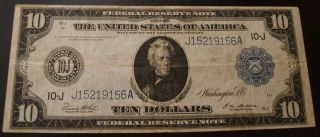 1914 $10 Dollar 