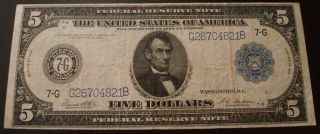 1914 $5 Dollar 