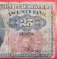 Old Usa Paper Money Note 1874 Fractional Currency 25 Cents Red Seal Collectible Small Size Notes photo 1