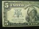 1899 $5 Five Dollar Indian Chief Silver Certificate Large Note Large Size Notes photo 1