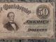 1863 Confederate $50 Note - 1st Series - April 6th 1863 - Circulated - July 63 Stamp Paper Money: US photo 3