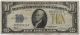 1934 A $10 Silver Certificate - North Africa - Yellow Seal Small Size Notes photo 1