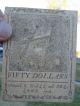 1778 $50 Continental Currency - Philadelphia/hall & Sellers - No Pinholes - Paper Money: US photo 3