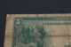 1914 $5 Dollar Federal Reserve Note Bank Of Cleveland,  Oh Blue Seal Estate Find Large Size Notes photo 9