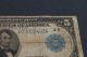 1914 $5 Dollar Federal Reserve Note Bank Of Cleveland,  Oh Blue Seal Estate Find Large Size Notes photo 1