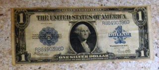 1923 $1 One Silver Certificate Blue Seal R88490396d Speelman White photo
