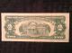 1963 $2 Dollar Bill Red Seal Star Note Serial 0020969a Circulated Small Size Notes photo 1