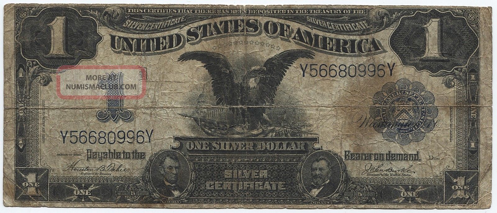 1899 $1 Silver Certificate Black Eagle (996y)