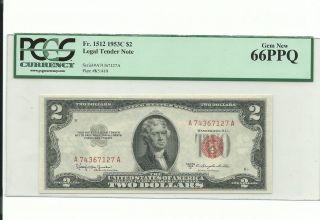 1953 - C,  $2.  00 Red Seal,  66 Ppq,  Gem photo