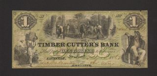 $1 1862 The Timber Cutter ' S Bank - Savannah,  Georgia Fine photo