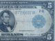 1914 $5 Dollars - Federal Reserve Note - York/b Series - Circulated,  But Large Size Notes photo 5