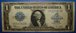 1923 Series $1.  00 Horse Blanket Silver Certificate - Circulated photo