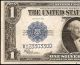 Large 1923 $1 Dollar Bill Silver Certificate Note Crisp Currency Us Paper Money Large Size Notes photo 4