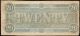1864 $20 Dollar Bill Confederate States Currency Civil War Note Old Paper Money Paper Money: US photo 4