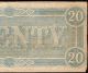 1864 $20 Dollar Bill Confederate States Currency Civil War Note Old Paper Money Paper Money: US photo 6