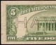 1934 A $5 Dollar Bill Hawaii Wwii Issue Federal Reserve Note Vf Currency Fr 2302 Small Size Notes photo 5