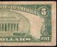 1929 $5 Dollar Bill Federal Reserve Bank Note Old Paper Money National Currency Small Size Notes photo 3