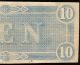1864 $10 Dollar Bill Confederate States Currency Civil War Note Old Paper Money Paper Money: US photo 6