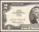 Unc 1963 $2 Two Dollar Bill United States Legal Tender Red Seal Note Currency Small Size Notes photo 2