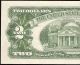 Unc 1963 $2 Two Dollar Bill United States Legal Tender Red Seal Note Currency Small Size Notes photo 5