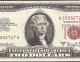 1963 A $2 Two Dollar Bill United States Legal Red Seal Note About Uncirculated Small Size Notes photo 6