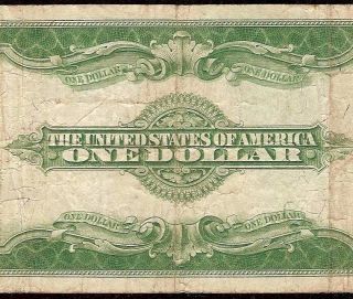 Large 1923 $1 Dollar Bill Silver Certificate Note Us Paper Money Better Fr 238 photo