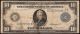 Large 1914 $10 Dollar Bill Federal Reserve Note Us Currency Paper Money Fr 931b Large Size Notes photo 4