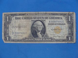 1935 A Short Snorter $1 Dollar Us Africa Silver Certificate photo