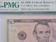 2009 $5 Federal Reserve Bank Of San Francisco California Pmg Gem Uncirculated Small Size Notes photo 3